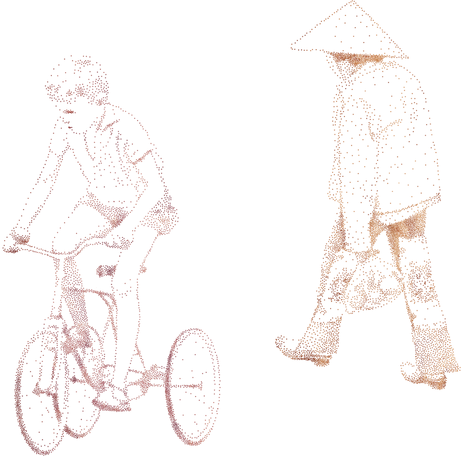 Riding and Walking